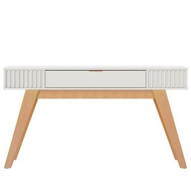 Imagem de Aparador Para Sala 1 Gaveta 136 Cm Riviera Colibri Off White Freijo - 