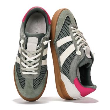 Imagem de Project Cloud Tênis casual feminino – Palmilhas de espuma viscoelástica com cadarço e tênis moderno feminino leve – resistente à água e antiderrapante para mulheres (veredicto), Camurça de, 37