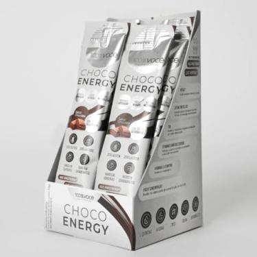 Imagem de 100% Você Choco Energy, Suplemento Alimentar em Pó com Cafeína, Colágeno e Proteína, Sabor Chocolate, 14 Sachês de 10g, Zero Glúten e Zero Lactose