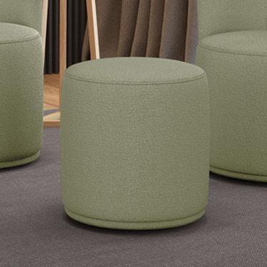 Imagem de Puff Redondo Orgânico Para Sala Malu Bouclê M11 - D'rossi Cor Pistache