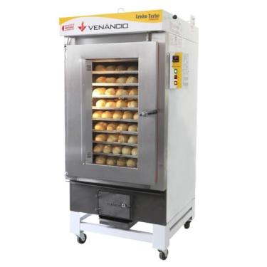 Imagem de Forno Turbo Ciclone a Lenha 8 Esteiras Venâncio com Fornalha Frontal Fclt8