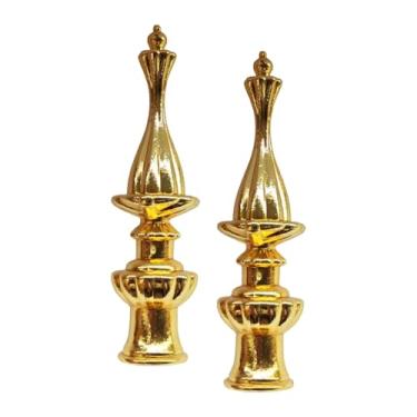 Imagem de Ｂｅｓｇａ 2 peças de ponteiras decorativas para luminárias, fáceis de instalar, acessórios de iluminação, substituição decorativa para sala de estar.