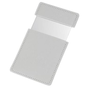 Imagem de Espelho compacto, espelho de maquiagem de aço inoxidável premium, espelhos de bolsa fofos compactos para mulheres, meninas, crianças, viagens, casa, escritório, presente de festival (6 cm x 9,5 cm)