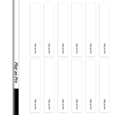 Imagem de Pacote com 12 envoltórios de flecha, 10 cm x 2,5 cm de tamanho brilhante, equipamento e acessórios para tiro com arco e alvo (branco)