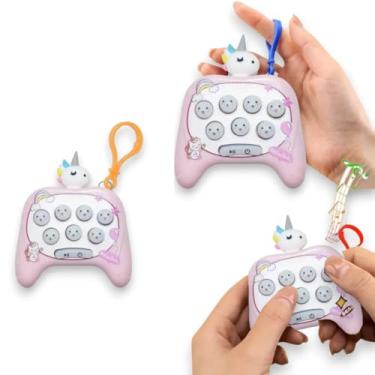 Imagem de 10 Mini Pop It Eletronico Game Chaveiro Brinquedo Antistress (UNICORNIO)