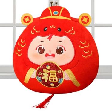 Imagem de Pelúcia de cobra fofa, pelúcia de boneca de cobra - Ornamentos de pelúcia do ano novo chinês | Ventosa Design Lucky Snake Plush, Snake Plushie, Brinquedo de pelúcia de cobra, Ano da boneca de cobra, C