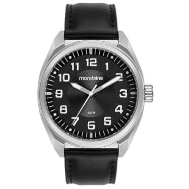 Imagem de Mondaine Relógio Masculino Preto Casual Pulseira de Couro