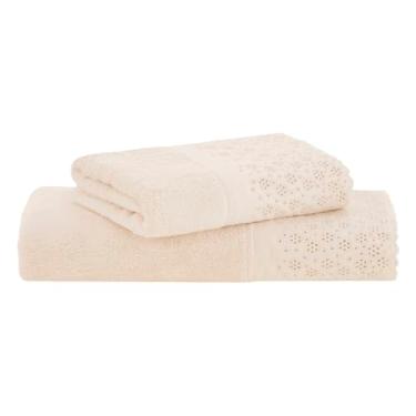 Imagem de Buddemeyer Jogo de Toalhas Lovely Banho Bege 2 peças