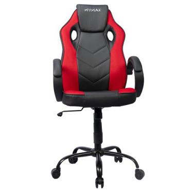 Imagem de Cadeira Gamer MX0 Giratoria Preto e Vermelho Mymax