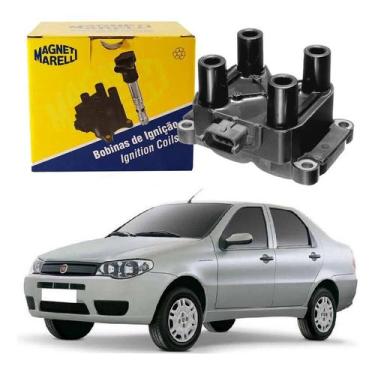 Imagem de Bobina De Ignição Marelli Siena 1.0 8v Fire 2004 A 2006 - Magneti Mare