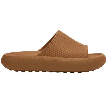 Imagem de Chinelo Slide Nuvem Feminino Conforto Leve e Macio Antiderrapante 911-GG (Caramelo, 33-34)