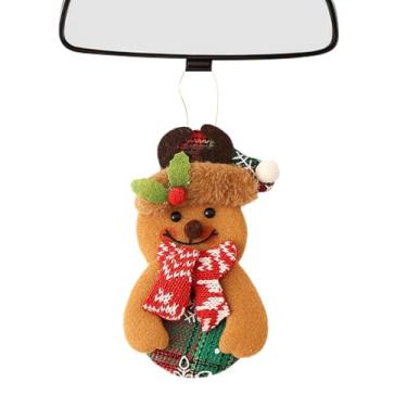 Imagem de Enfeite De De Neve Para Árvore De Natal - Suave e com Cordão | Pingente De Pai Natal E De Neve Para Árvore De,Para Sala De Estar Quarto Lareira Porta Parede Festa