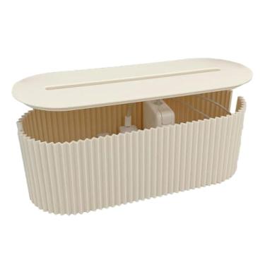 Imagem de Organizador De Mesa Para Cabos E Fios Armazenamento De Tomadas Caixa