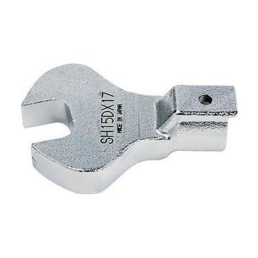 Imagem de Tohnichi Cabeça aberta, 15D, 17 mm de largura, 140 N.m Valor de torque permitido SH15DX17 Cabeça de extremidade aberta