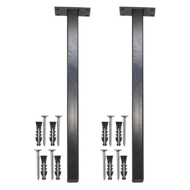 Imagem de Suporte Mão Francesa 2un Grapa Para Pia De Parafusar Parede Granito Balcão Microondas Banheiro Lavanderia (Preta)