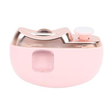 Imagem de TARSHYRY Cortador de Unhas Elétrico, Aparador de Unhas e Polidor Automático 2 Em 1 Com Luz LED, 2 Configurações de Velocidade, Recarregável Tipo C, Armazenamento de Detritos Integrado, (Rosa)