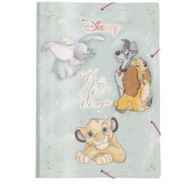 Imagem de Pasta ABA Elástica Plástica Disney Classics S/LOMBO Pacote com 10 - DA