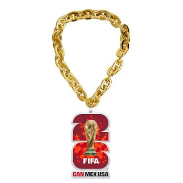 Imagem de HONAV Corrente para leques com bandeira da Copa do Mundo da FIFA de 43 cm – Cordão durável da FIFA, leve e confortável, design oficialmente licenciado – Ótimo para o dia do jogo e para apoiar o seu