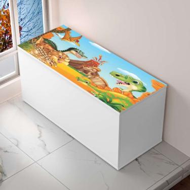Imagem de Baú Adesivado Infantil Personagens Dino Baby