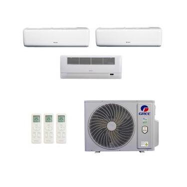 Imagem de Ar-Condicionado Multi Split Inverter R-32 Gree 36.000 (2x Evap HW 12.000 + 1x Evap Cassete 1 Via 22.000) Quente/Frio 220V