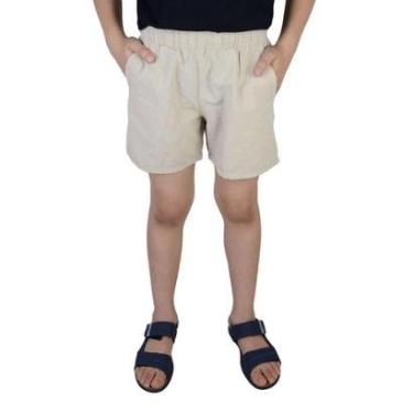 Imagem de Shorts Infantil Masculino King&Joe Casual Play Bege - SH0010-Masculino
