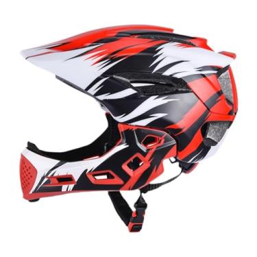 Imagem de Colaxi Capacete de bicicleta para crianças, meninos e meninas, elegante, respirável, ciclismo, capacete para bicicleta de estrada, ciclismo ao ar, Vermelho Branco Preto
