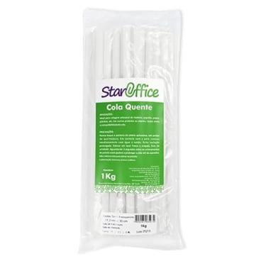 Imagem de Staroffice- Refil Cola Quente Silicone para Pistola Grossa 11,2mm | 1kg | Bastão 30cm para Artesanato, Madeira, Plástico e Papelão