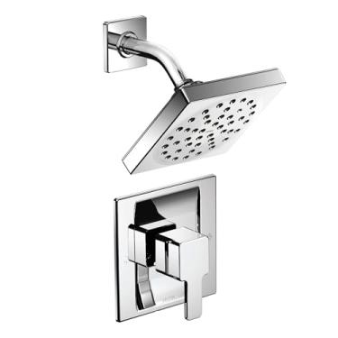 Imagem de Moen Válvula de acabamento para chuveiro TS2712EP Posi-Temp de 90 graus, cromada