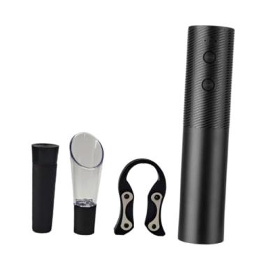 Imagem de Bothyi Abridor de vinho elétrico, abridor de garrafas de vinho, utensílio de bar, acessórios de cozinha resistentes, saca-rolhas de luxo, rolhas a vácuo para, Preto