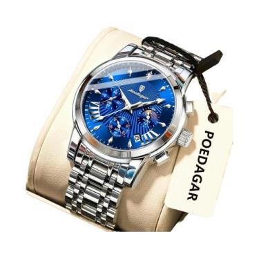 Imagem de Relógio Militar Masculino À Prova D'Água Com Data Luminosa Cronógrafo 