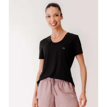 Imagem de Blusa Feminina Fitness Básica Marisa-19028, Preto, P