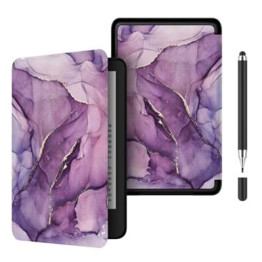 Imagem de Akacy Capa protetora dobrável com padrão pintado para Kindle Paperwhite 6.0 (Geração 2022/2024, números de modelo C2V2L3 e RS23CV), capa leve (16)