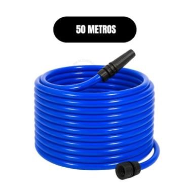 Imagem de Mangueira de Jardim Lisa Reforçada | PVC Flexível Antidobra | Com Esguicho(50 METROS)