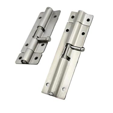 Imagem de E0090 Conjunto de fecho de cadeado de trava de barril de aço inoxidável de 10 cm escovado para travar porta janela gaveta armário 1 peça (E0-125)