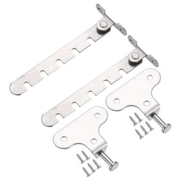 Imagem de PATIKIL Trava de restrição de janela com 5 compartimentos, incluindo parafusos, pacote com 2 limitadores pequenos de aço inoxidável, fechaduras de segurança de janela ajustáveis para várias portas e