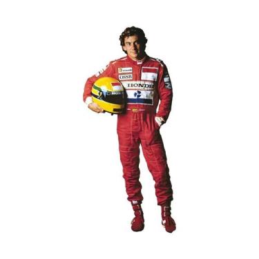 Imagem de Pôster Vintage De Corrida Ayrton Senna Placa De Alumínio Decorativa Pa