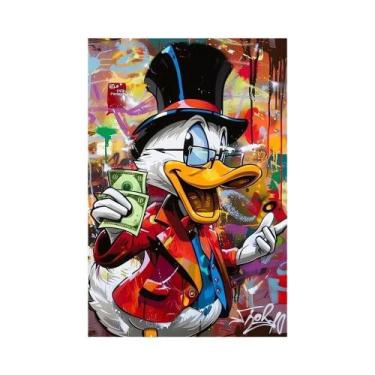 Imagem de Pôster De Arte Graffiti Do Pato Donald Pintura Em Tela Impressões De D