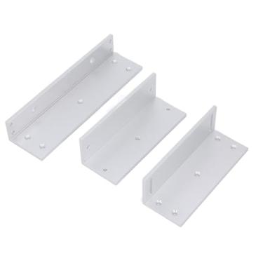 Imagem de aqxreight Suporte Z e L de Liga de Alumínio para Porta única 500KG 1200lbs Força de Retenção Fechadura Eletromagnética Suporte Correspondente para Porta Interna de Ofertas de Proteção Superiores