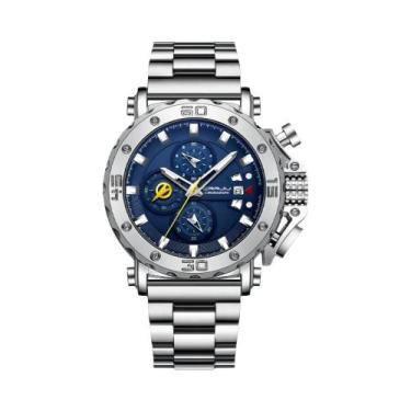 Imagem de Relógio Cronógrafo De Luxo Masculino Em Aço Inoxidável Com Grande Most