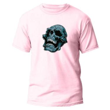Imagem de Camiseta Básica Algodão Premium Estampa Digital Cranio Verde - Pavesi,
