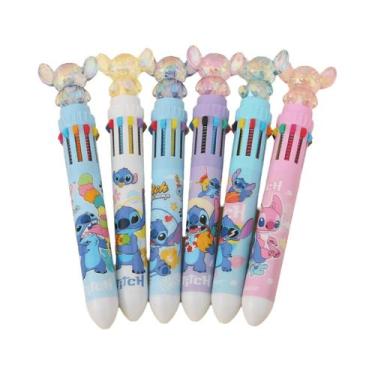 Imagem de Conjunto De Canetas Esferográficas Coloridas Disney Stitch 1 2 3 Peças
