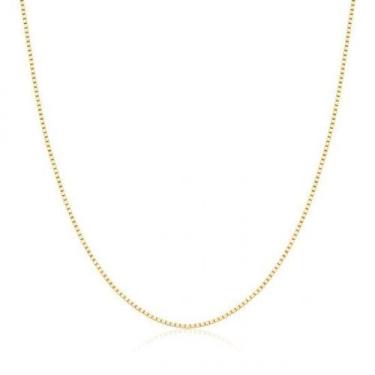Imagem de Corrente Veneziana 40cm em Ouro 18k - Safira, Único