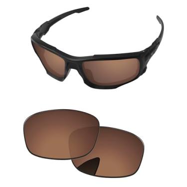 Imagem de PapaViva Lentes de reposição para Oakley Si Ballistic Shocktube OO9329 Óculos de sol marrom cobre Pro+ antiembaçamento polarizado