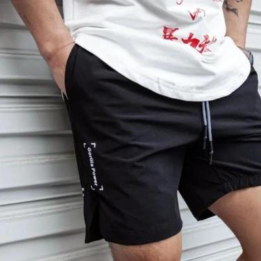 Imagem de Bermuda Masculina Leve De Secagem Rápida Para Corrida E Fitness, Calça