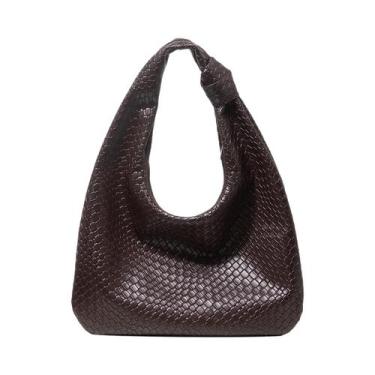 Imagem de Bolsa De Ombro Vintage De Grande Capacidade Em material sintético Para