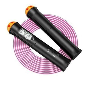 Imagem de Corda de pular Feiyx, corda de pular pesada multidivertida com balcão, corda de pular para treino, alças pesadas, corda de pular de velocidade de comprimento ajustável para malhar