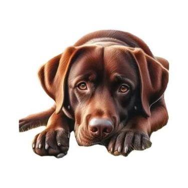 Imagem de Kit De Pintura Com Diamantes DIY Para Adultos 5D, Mosaico De Cão Em Ca