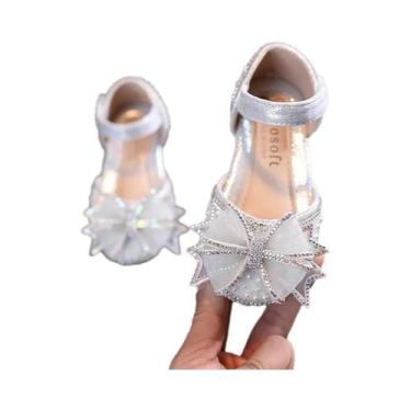 Imagem de Sandálias Planas Com Laço Para Meninas, Calçados Confortáveis De Couro