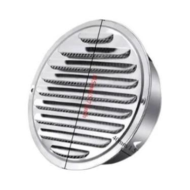 Imagem de Grelha De Ventilação Redonda Em Aço Inoxidável 70-200mm Proteção Contr