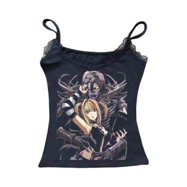 Imagem de Camiseta Baby Tee Slim off Shoulder Y2K Estilo Gótico Punk, Estética H